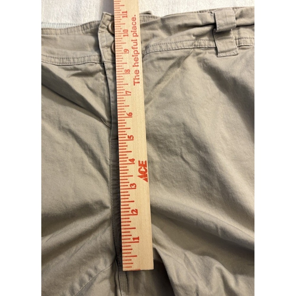 Avenue Stretch Plus Size‎ 20 Khaki Chino Bermuda Pockets - Picture 4 of 8